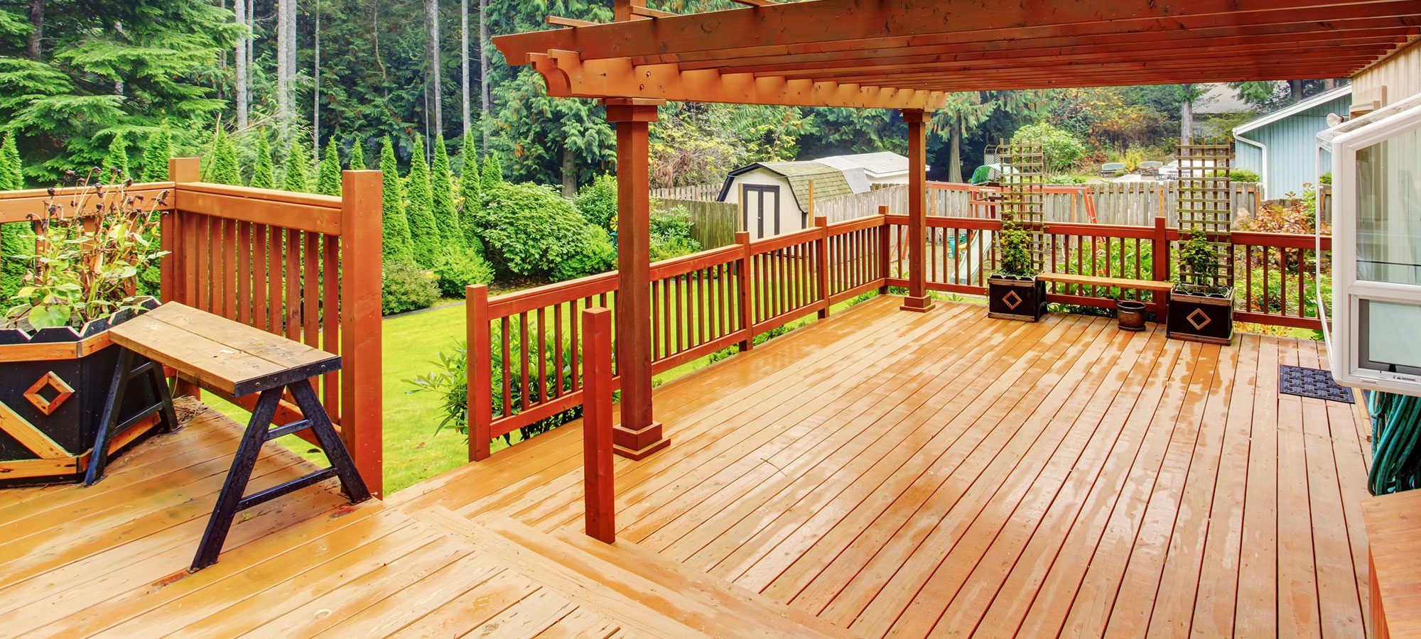 Wood Deck and Pergola